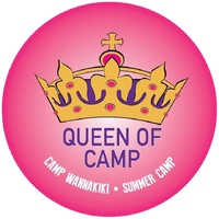 The Queen of Camp Badge that Represents the Title