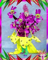 Look de 'La Más Floral' – Violeta de barranca