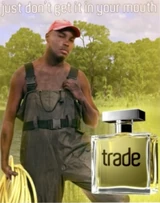 Anuncio de la fragancia masculina TRADE