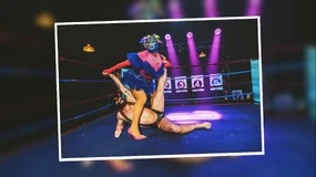 Sesión de fotos de luchadores