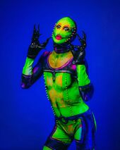 Blackpaint Glow Party Look