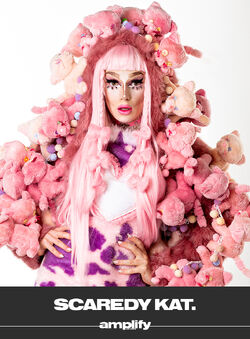 This is Scaredy Kat from RuPaul's Drag Race UK (real name Alex