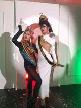 Mrs. Tan with Savvy Tan during Episode 10's crowning
