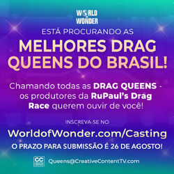 SPOILERS Drag Race Brasil (BRAZIL) - Casting 1ª temporada , drag race brasil  