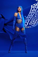 High Fashion Bandana & Thigh High Boots Look