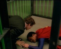 Lex torturing Superman