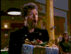 Mxyzptlk disappearing to his dimension after being tricked.