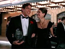 Lois being Clark's date for the Kerth Awards