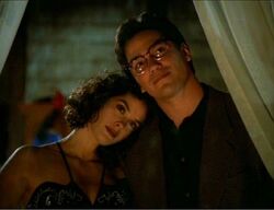 Lois and Clark enjoying Christmas together