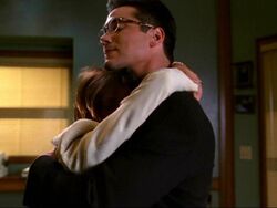 Lois and Clark upset after finding out that they are unable to naturally have a child 