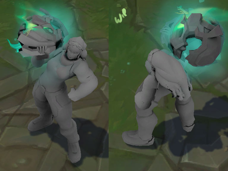 Infected Astronaut Illaoi League of Legends Skin Concept by