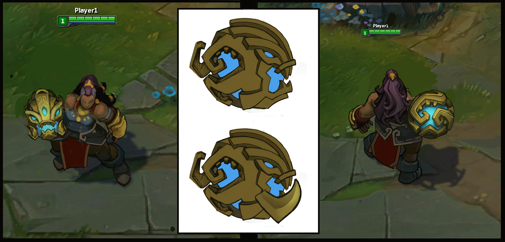 Infected Astronaut Illaoi League of Legends Skin Concept by