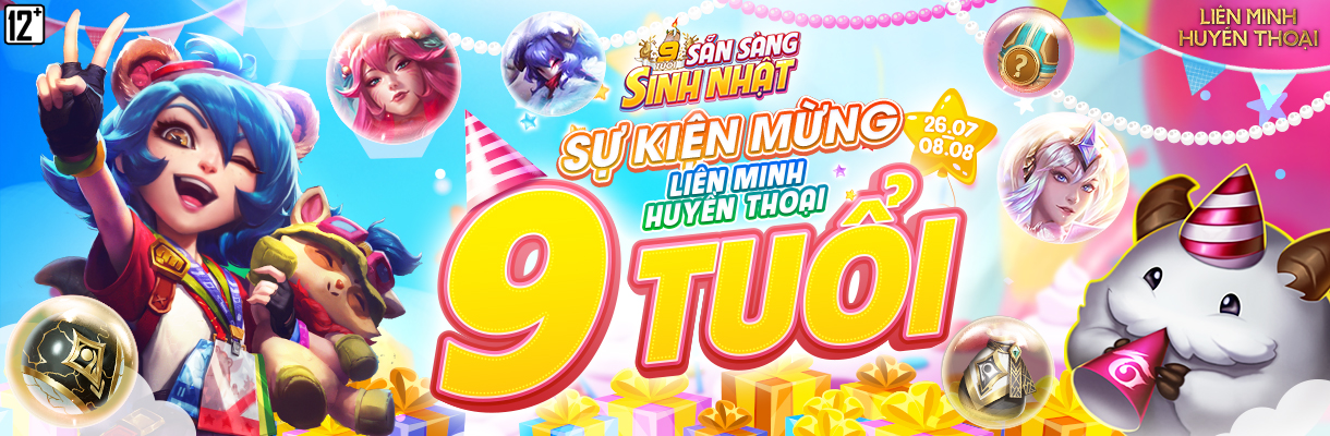 LMHT REVIEW EVENT SINH NHẬT 9 TUỔI LIÊN MINH HUYỀN THOẠI VIỆT NAM  TẶNG  SKIN SINH NHẬT TỰ CHỌN   YouTube