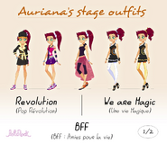 Auriana's stage outfits