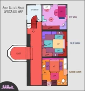 map of the house, upstairs