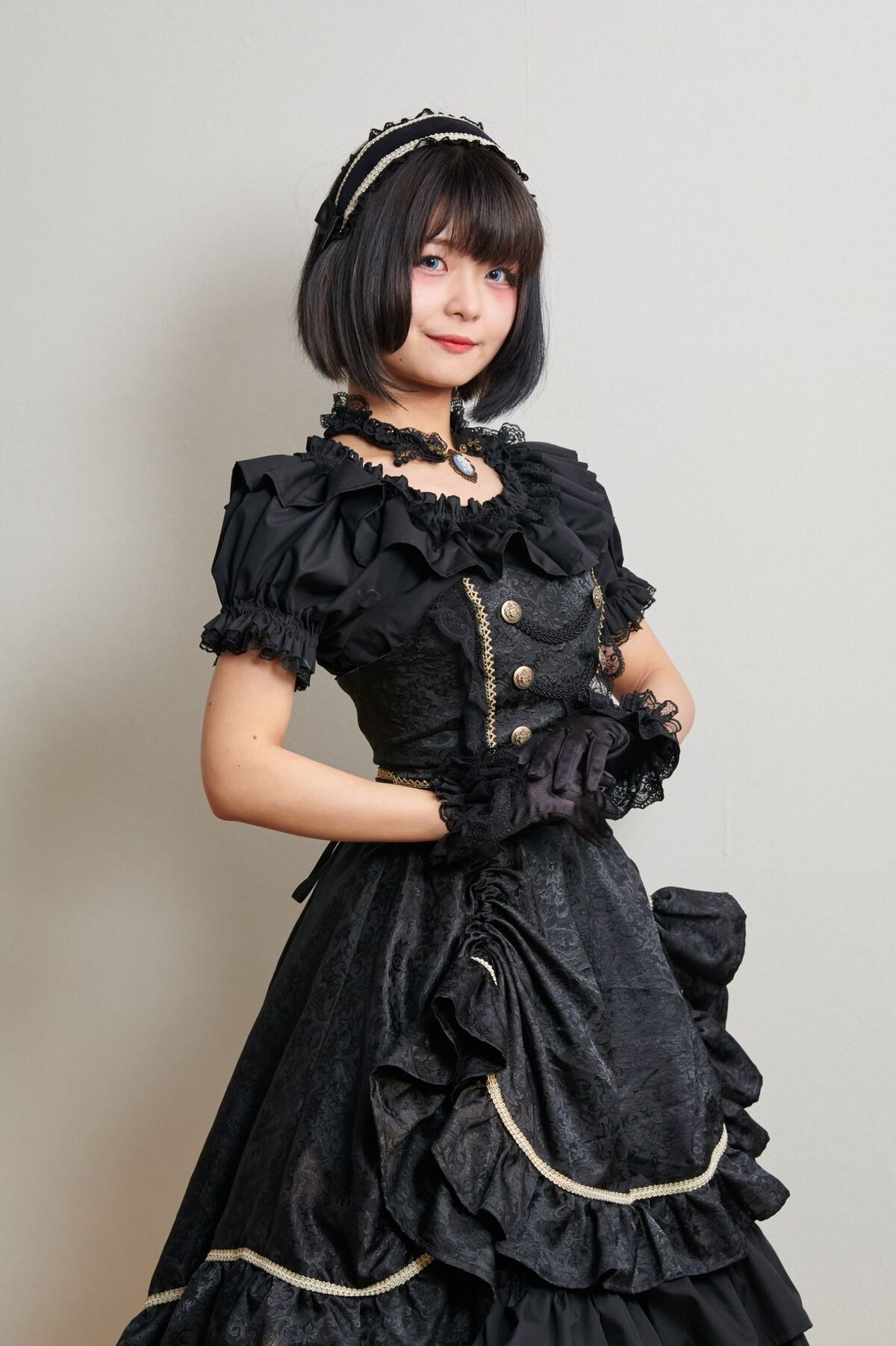 BLACK GOTHIC VICTORIAN WDDING DRESS - LONG GOTHIC LOLITA DRESS