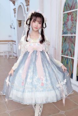 Chinese fashion brand: Lolita Dress based on Hanbok is written as kind of  Qilolita, which means Chinese style Lolita. : r/China