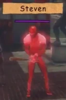Steven in gameplay.