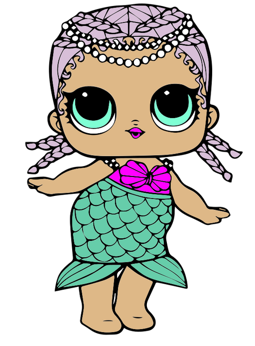 Free Free 340 Lol Mermaid Doll Svg SVG PNG EPS DXF File