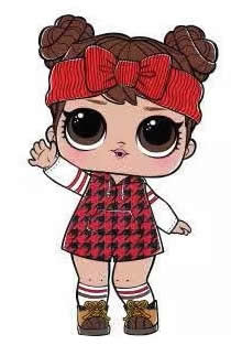 lol doll with red headband