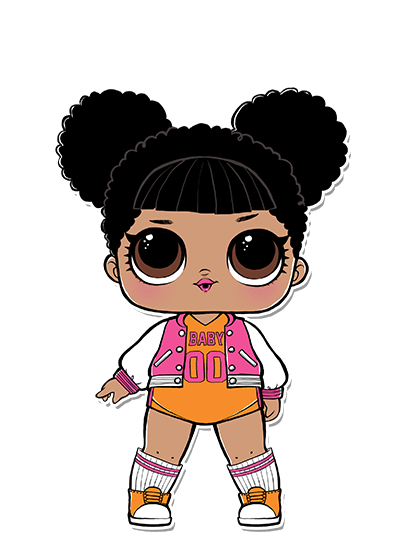 lol doll with black hair