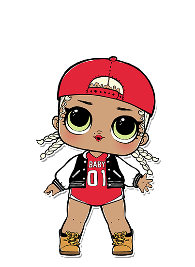 baby swag girl cartoon