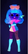 Doll under blacklight