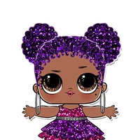 lol doll purple hair