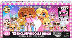 LOL Surprise OMG Movie Magic Studios with 70+ Surprises, 12 Dolls Including  2 Fashion Dolls, 4 Movie Stages, Green Screen & Accessories- Gift Toy for