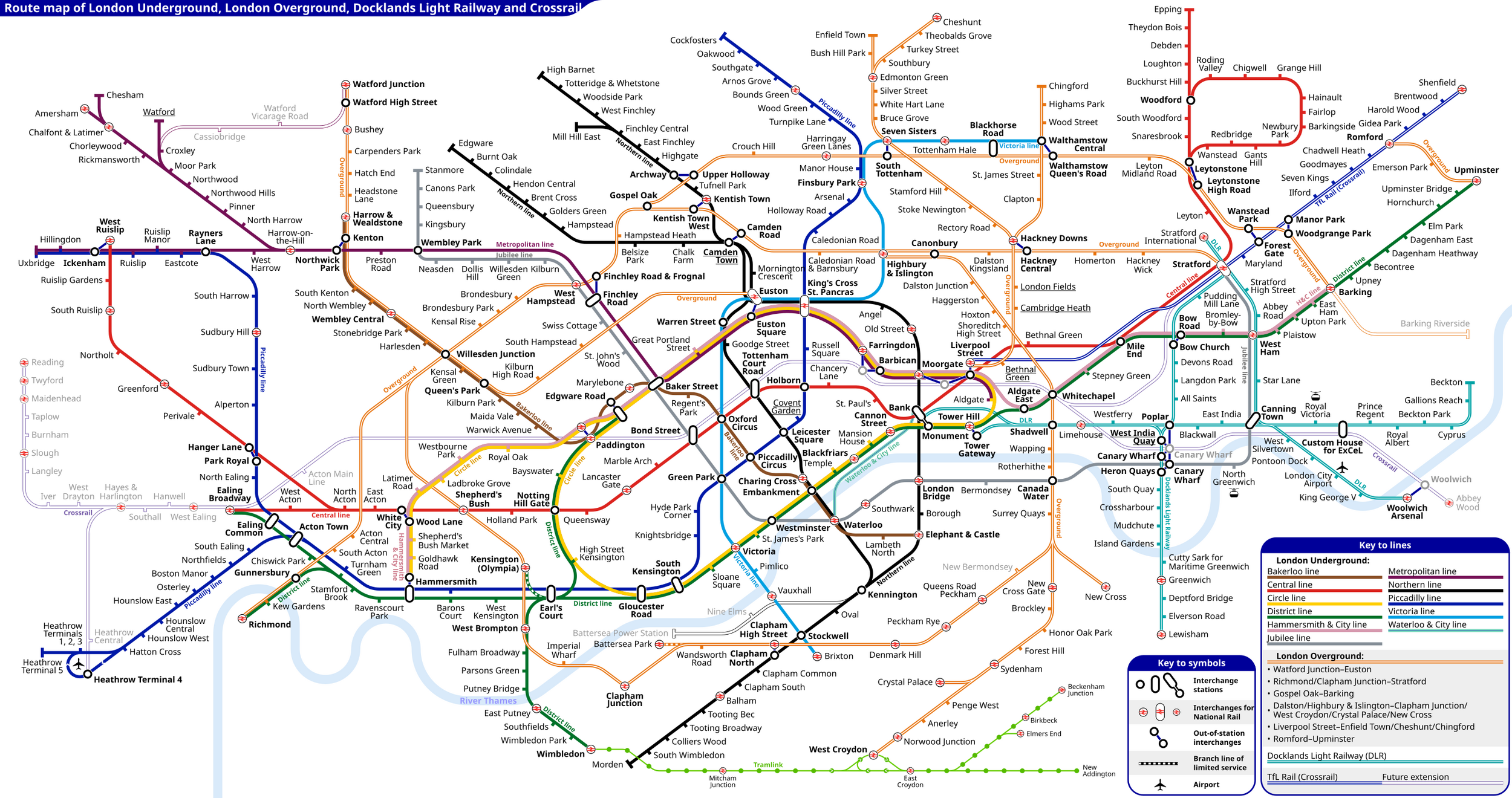 Tube And Overground Map Tube Map | London Wiki | Fandom