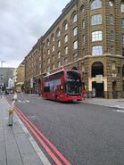 A bus on route 47 near London Bridge
