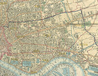 Stepney Area, part of Cross's New Plan Of London, 1853