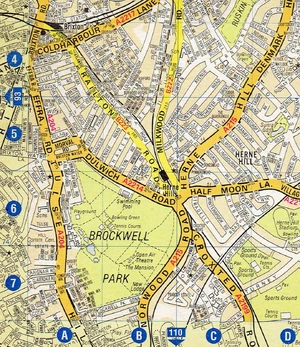 Brockwell Park map