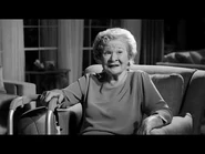 Gromdy sitting in the sunroom of her house at the age of 93 on 17 December 1995.