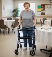 Gromdy on her 113th birthday in July 2015.