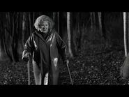 Gromdy walking through the woods in Nortern Cleveland in late 1983 at the age of 81.