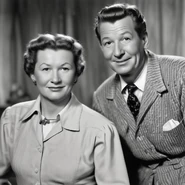 Gromdy at the age of 39 in 1941, with her husband.