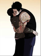 Darius hugs Eli