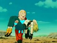 Krillin carrying 18