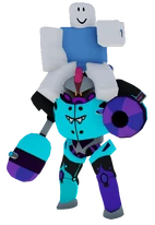 A player riding a Dyeborg.