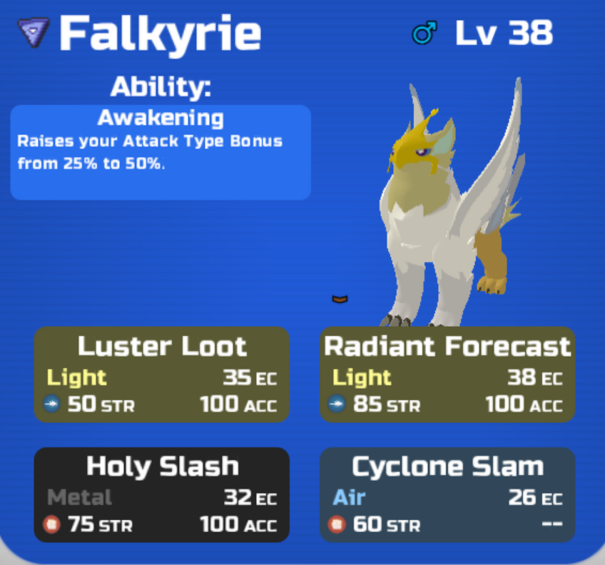 LL Fact of the day #54: Falkyrie and Eruptidon both have signature moves  that are physical, while being ranged attackers. : r/LoomianLegacy