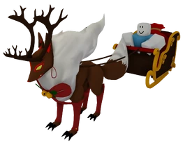 A player riding a Reindeer Ikazune.