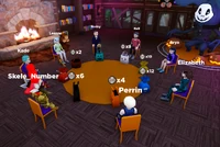 The Tricky Treat Exchange playing area