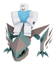 A player riding an Oxidrake.