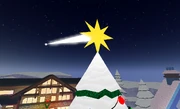 Beam of light hitting the Jolly Star