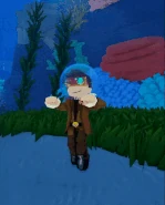 Developer lando64000 swimming in Aranatta Trench.[1]