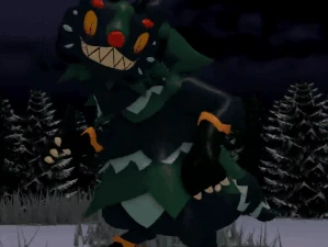 Grimyuline attacking the player.