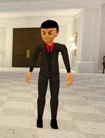 Mr. Ferrix inside his mansion.