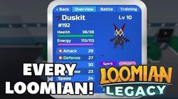 Loomian Legacy Roblox The Video Cut Of Video - how to get duskit loomian legacy roblox