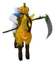 A player riding a Nevermare.